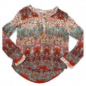 Love Kyla Paisley Print Women's Top - Multicolor size extra large